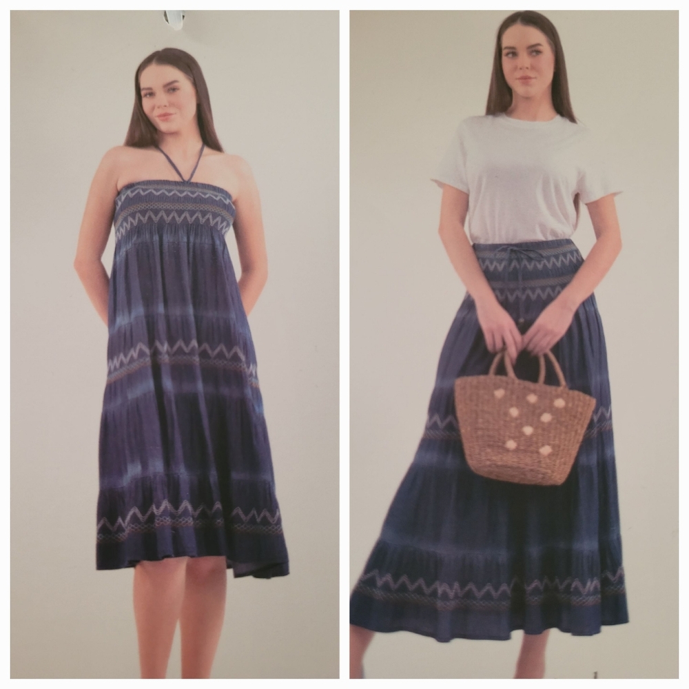 Indigo & Lace Dark Denim 2-Way Wear